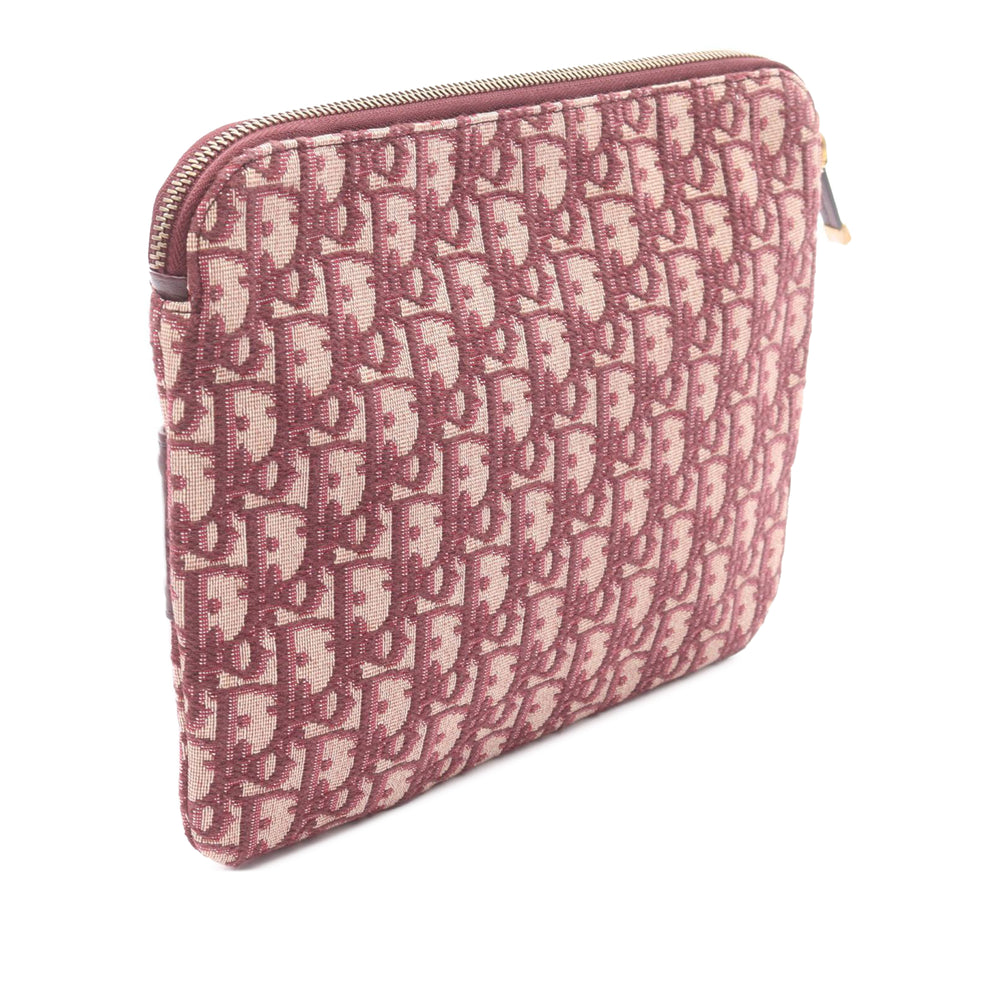 Oblique Canvas Clutch Red - Gaby Paris