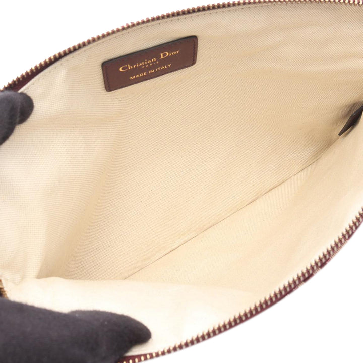 Oblique Canvas Clutch Red - Gaby Paris