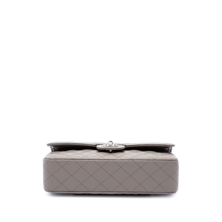 Chanel Sac porté épaule Classic Double rabat Moyen Cuir caviar Marron – vue 3 – GABY PARIS