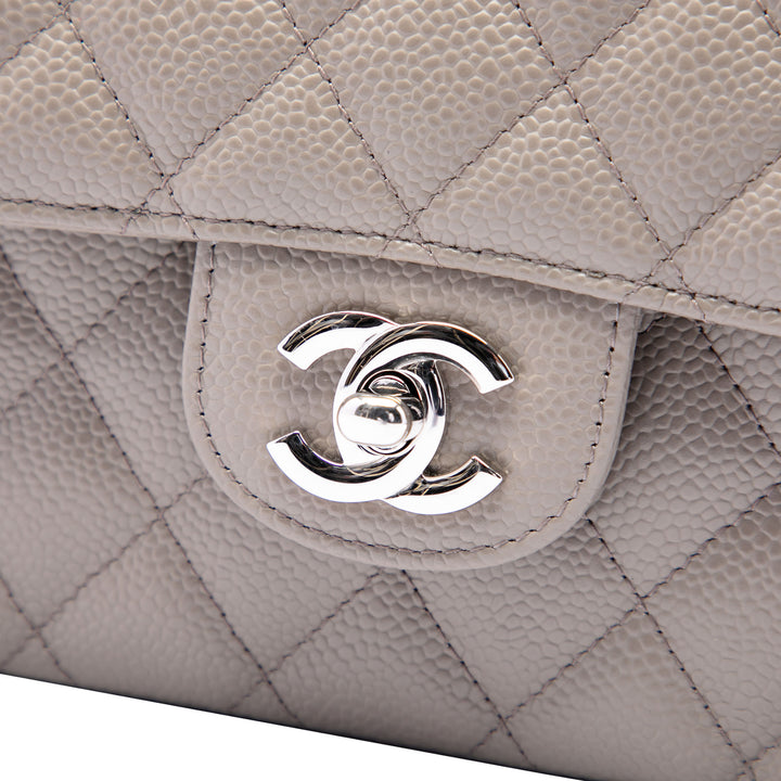 Chanel Sac porté épaule Classic Double rabat Moyen Cuir caviar Marron – vue 5 – GABY PARIS