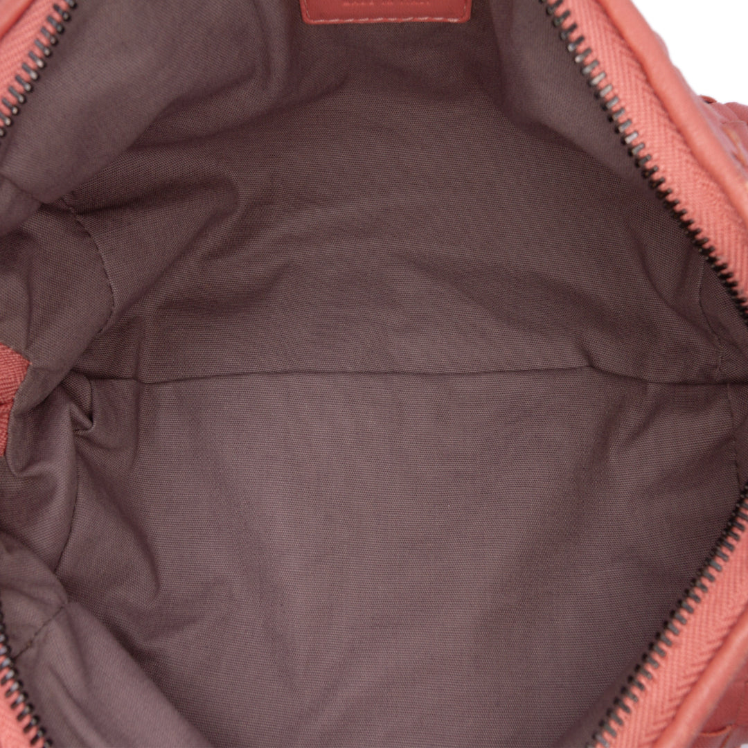 Bottega Veneta Nappa Intrecciato Pochette Rouge – GABY PARIS Authentique