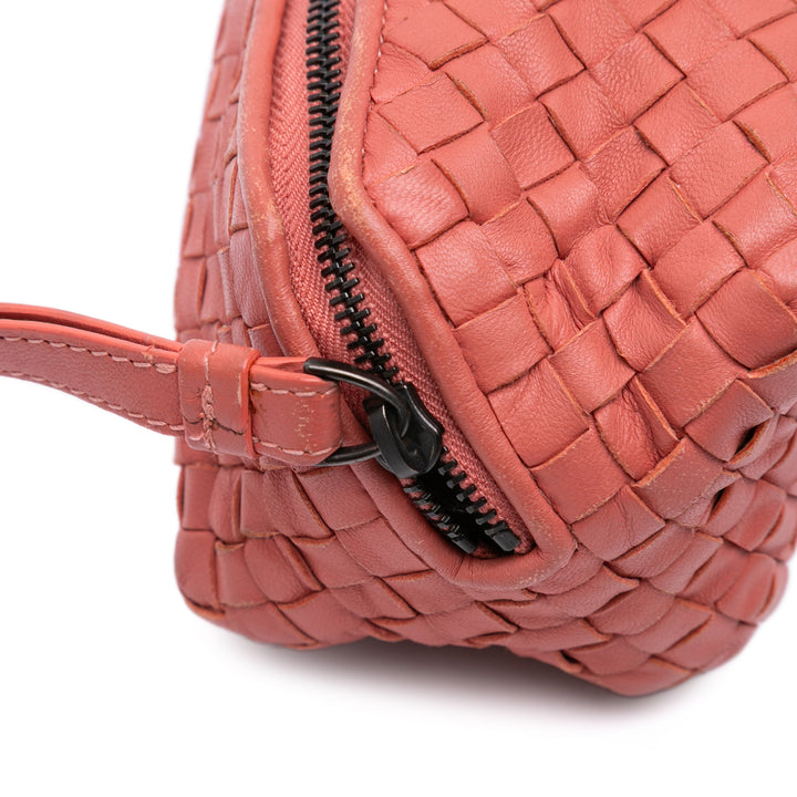 Bottega Veneta Nappa Intrecciato Pochette Rouge – GABY PARIS Authentique