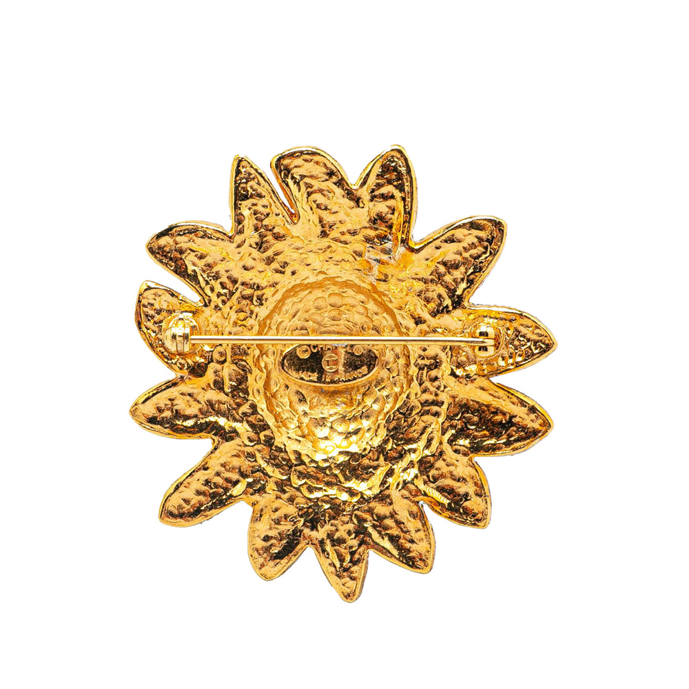 Gold Plated Lion Pin Brooch Gold - Gaby Paris