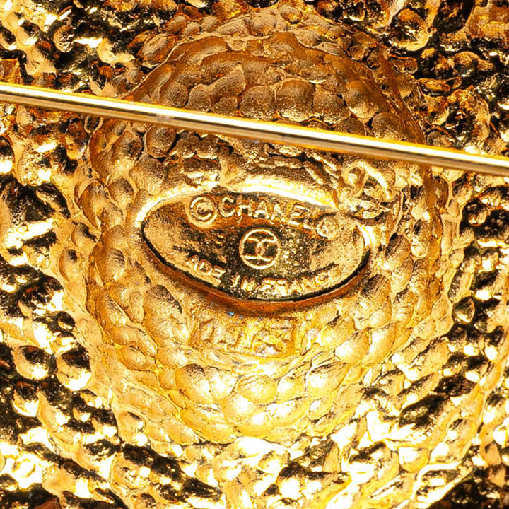 Gold Plated Lion Pin Brooch Gold - Gaby Paris