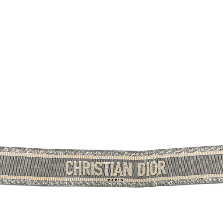 Dior Embroidered Logo Strap Gris