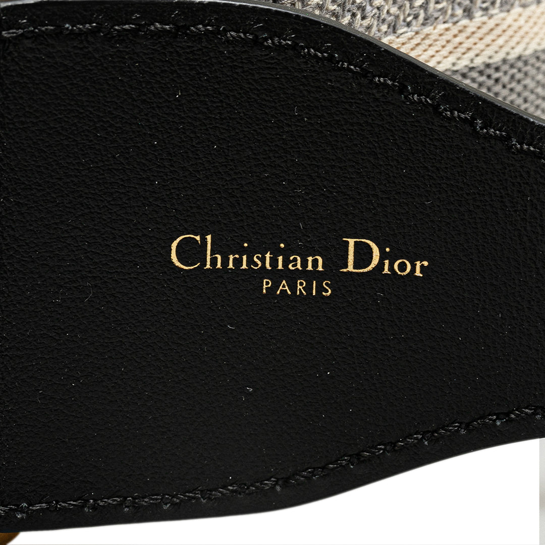 Dior Embroidered Logo Strap Gris