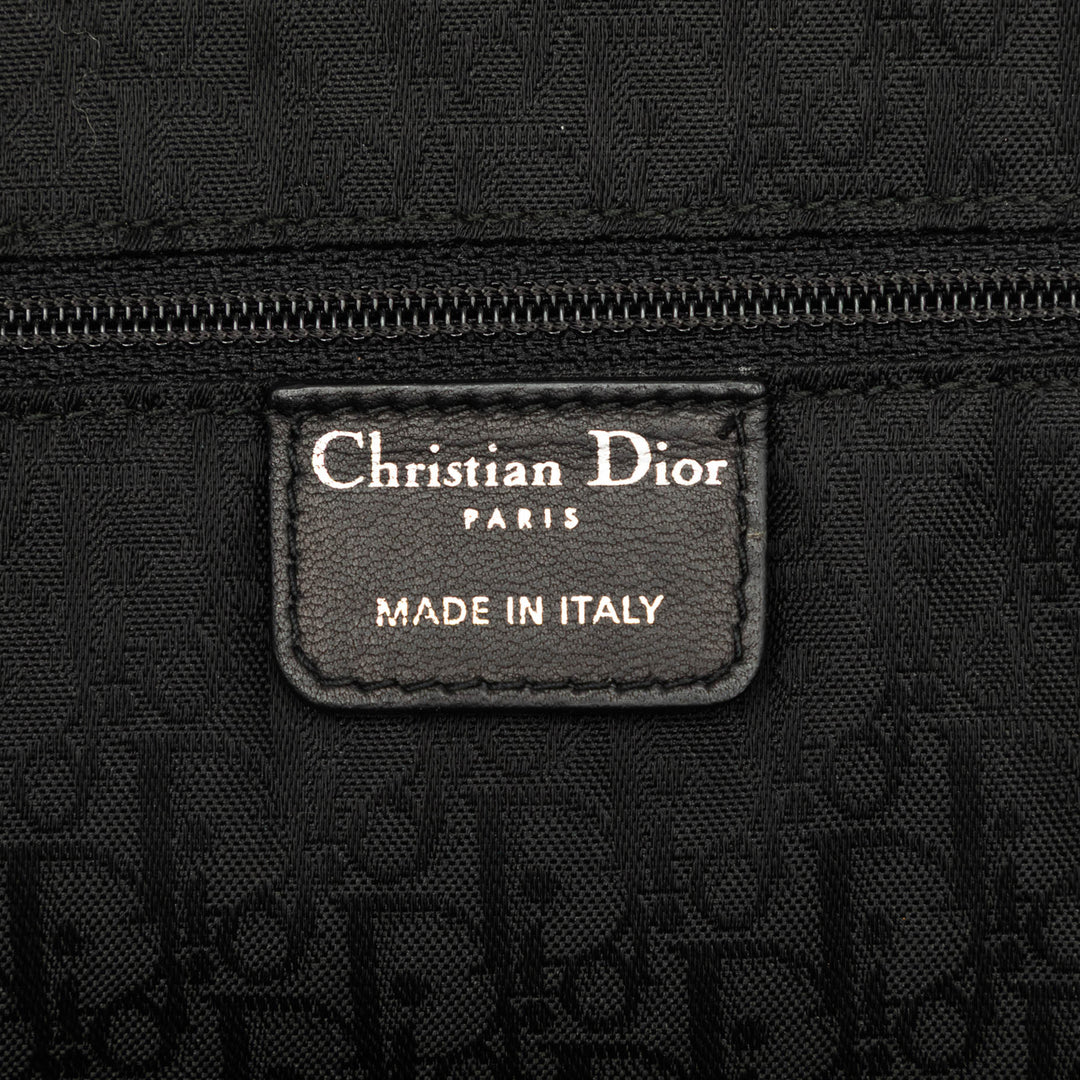 Dior Cabas Pleated Plisse Basket Cuir d'agneau Noir – vue 5 – GABY PARIS