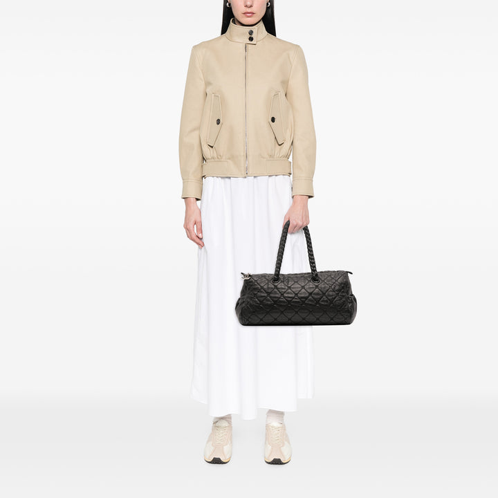 Chanel Matelassé Cuir d’agneau Hidden Chain Bowler Bag