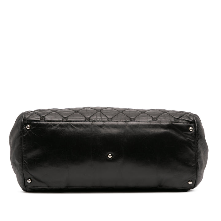 Chanel Matelassé Cuir d’agneau Hidden Chain Bowler Bag