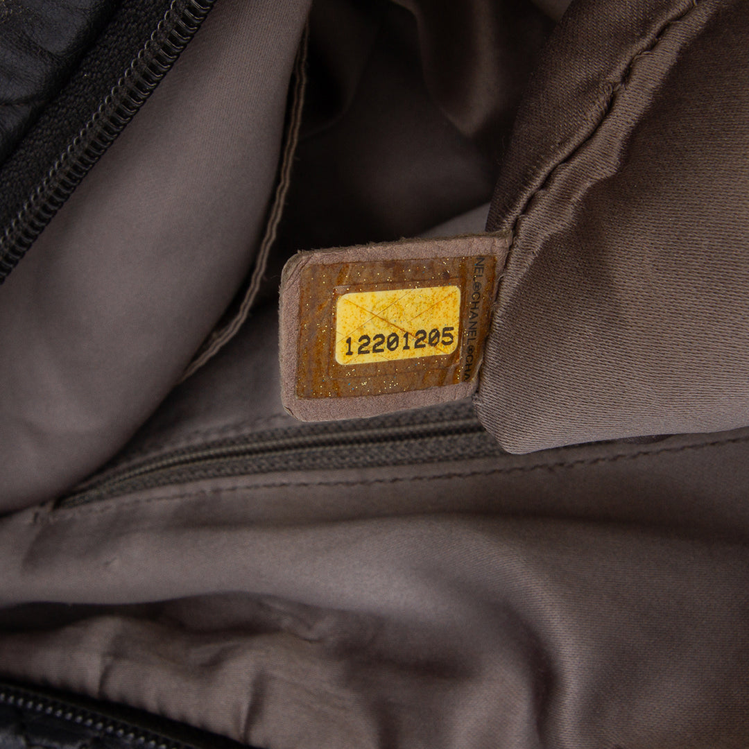 Chanel Matelassé Cuir d’agneau Hidden Chain Bowler Bag