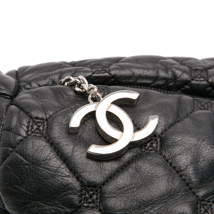 Chanel Matelassé Cuir d’agneau Hidden Chain Bowler Bag