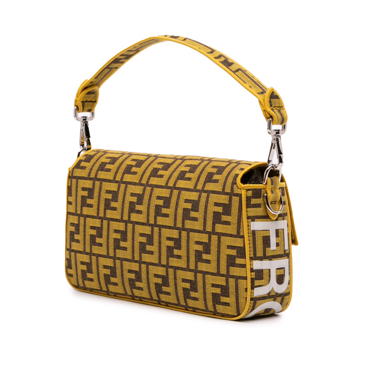 Fendi FRGMT x Zucca brodé Toile Baguette Sac