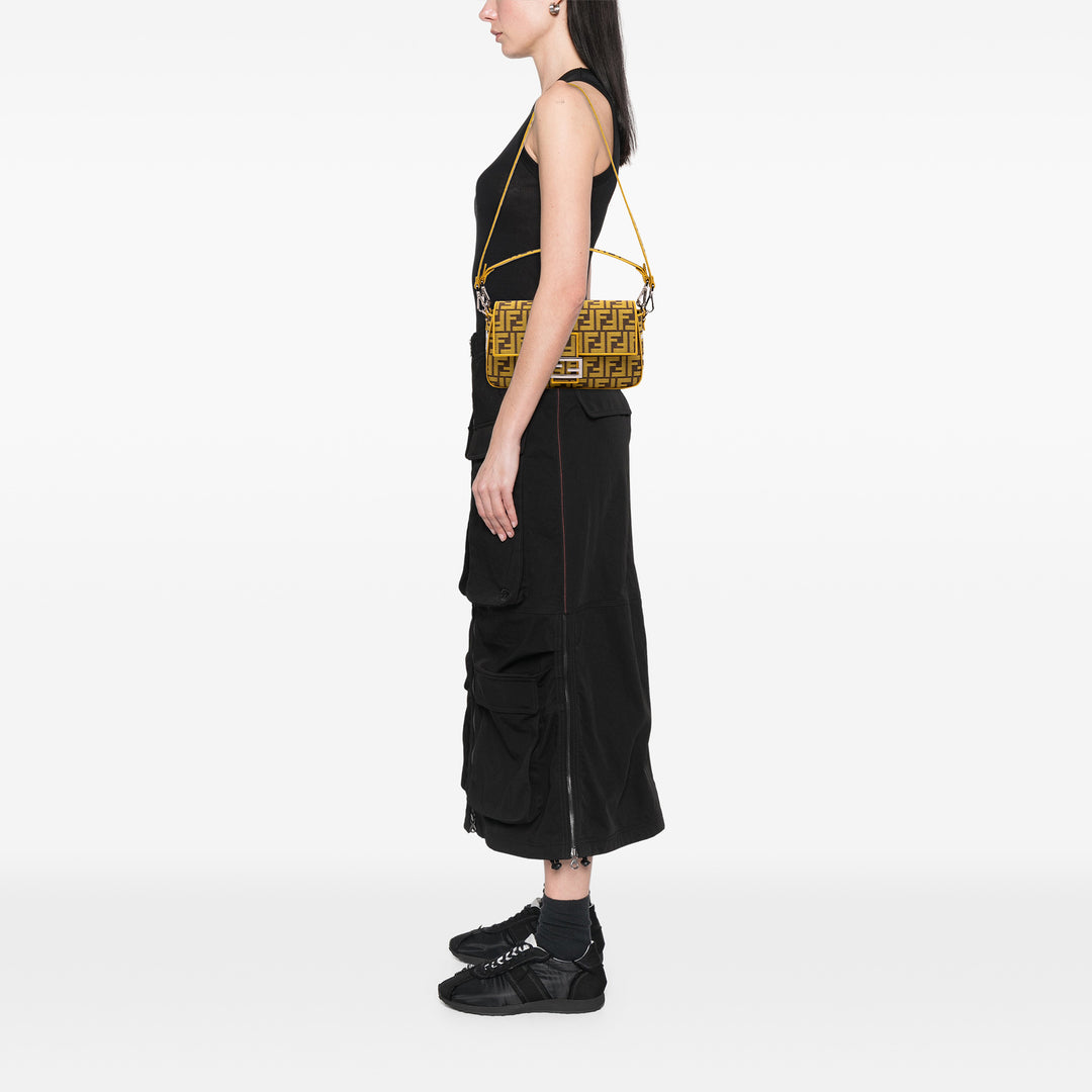 Fendi FRGMT x Zucca brodé Toile Baguette Sac