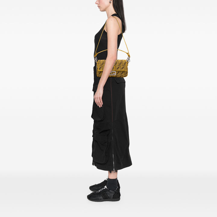 Fendi FRGMT x Zucca brodé Toile Baguette Sac