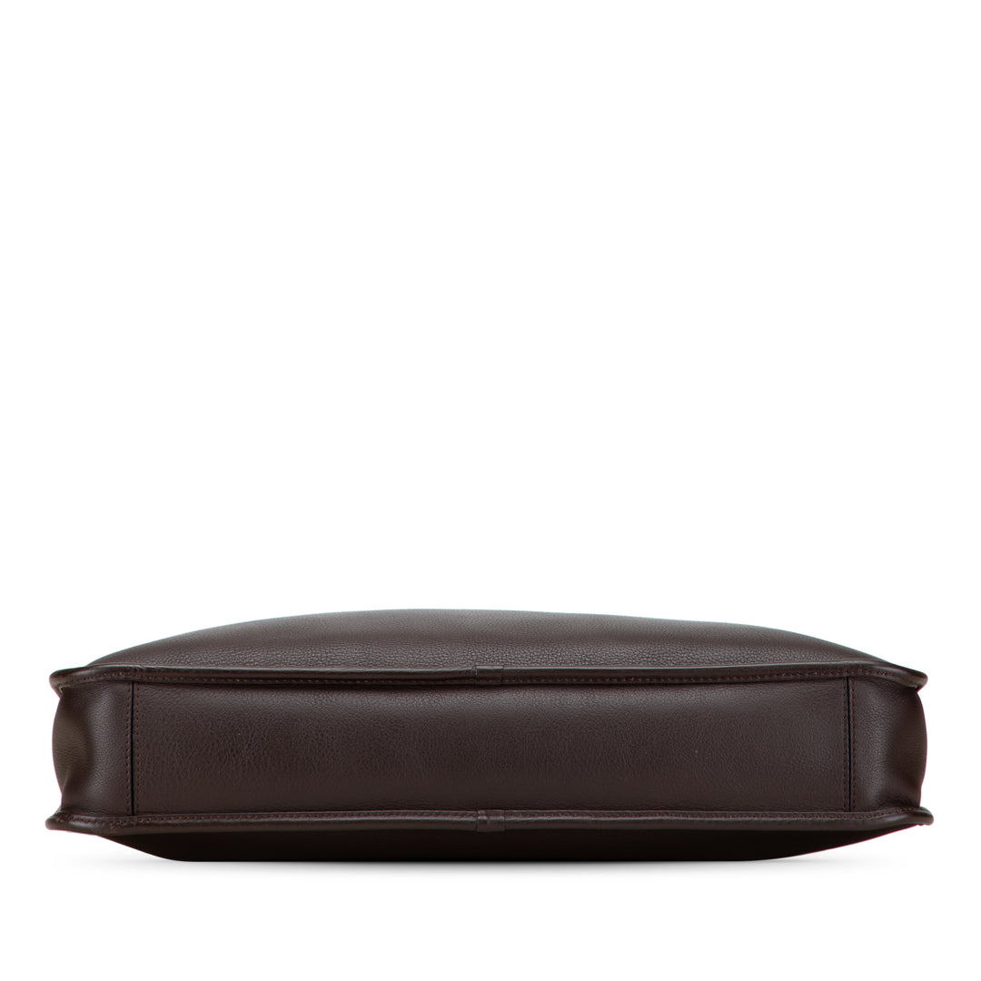 LOEWE Cuir Anagram Toledo Porte-documents Marron