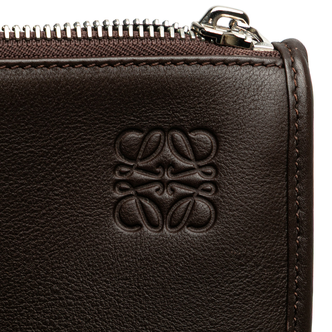 LOEWE Cuir Anagram Toledo Porte-documents Marron