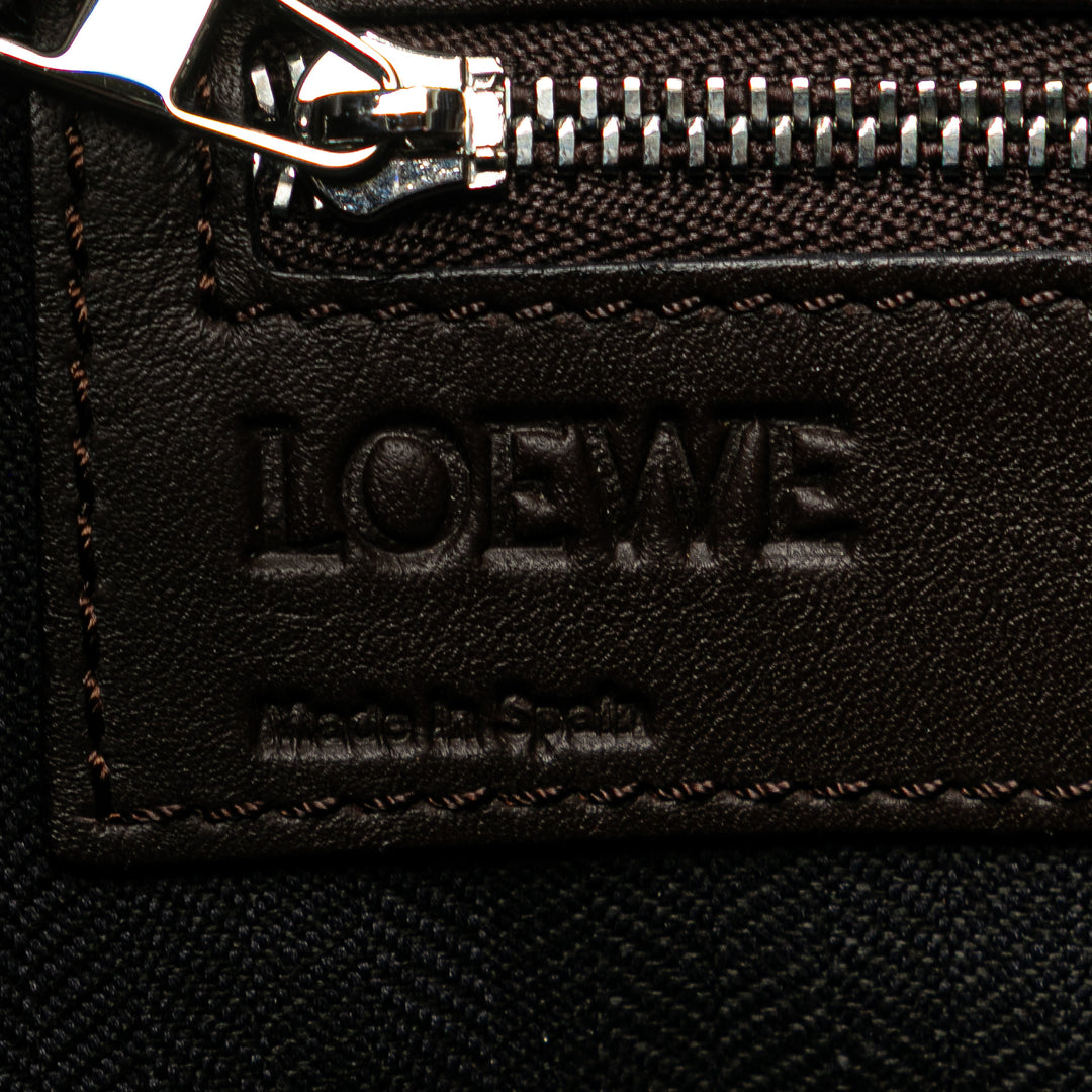 LOEWE Cuir Anagram Toledo Porte-documents Marron