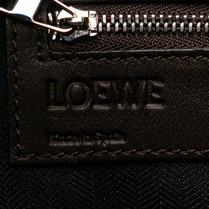LOEWE Cuir Anagram Toledo Porte-documents Marron
