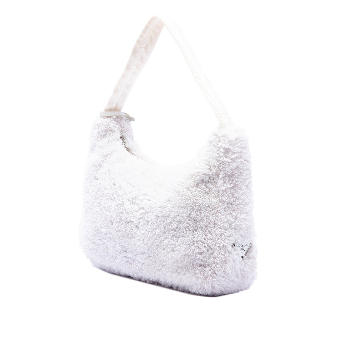 Prada Sac porté épaule Terry Re Edition 2000 Mini Blanc – vue 2 – GABY PARIS
