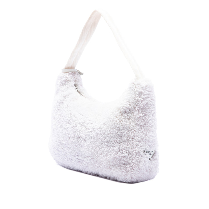 Prada Sac porté épaule Terry Re Edition 2000 Mini Blanc – vue 2 – GABY PARIS