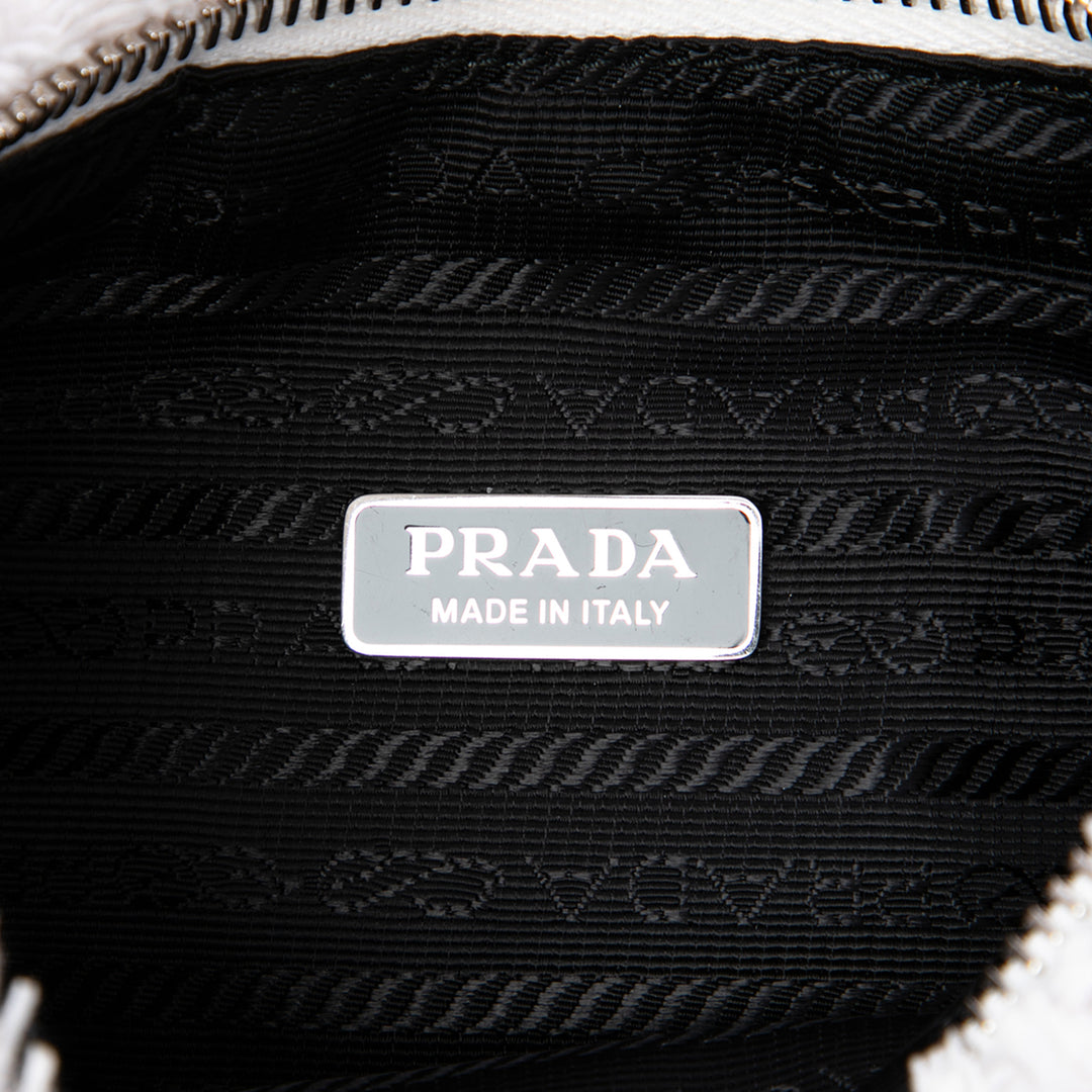 Prada Sac porté épaule Terry Re Edition 2000 Mini Blanc – vue 5 – GABY PARIS