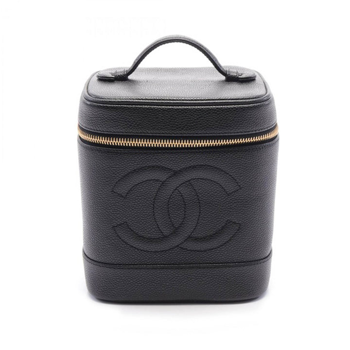 CC Caviar Vanity Case Black - Gaby Paris