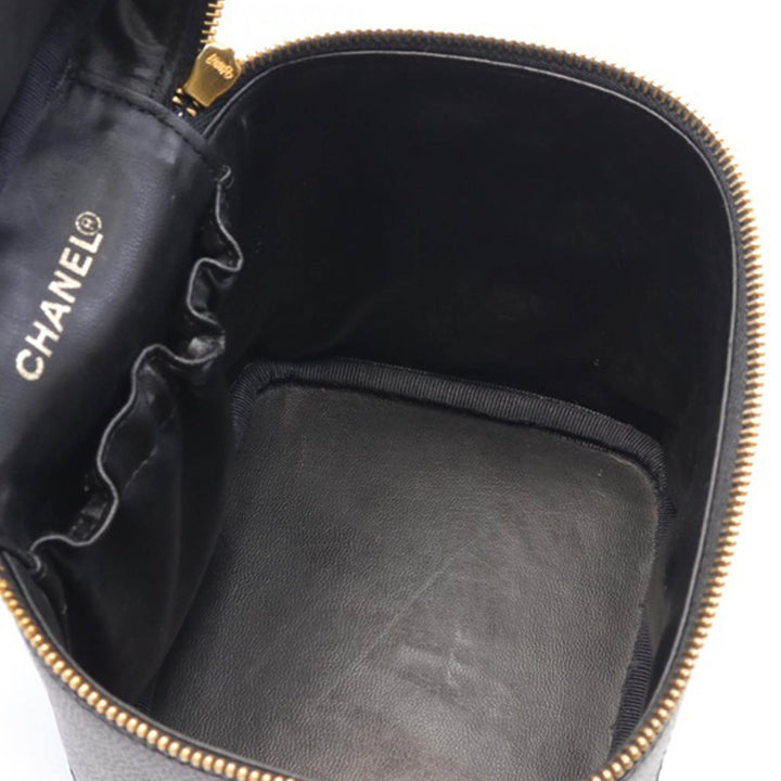 CC Caviar Vanity Case Black - Gaby Paris