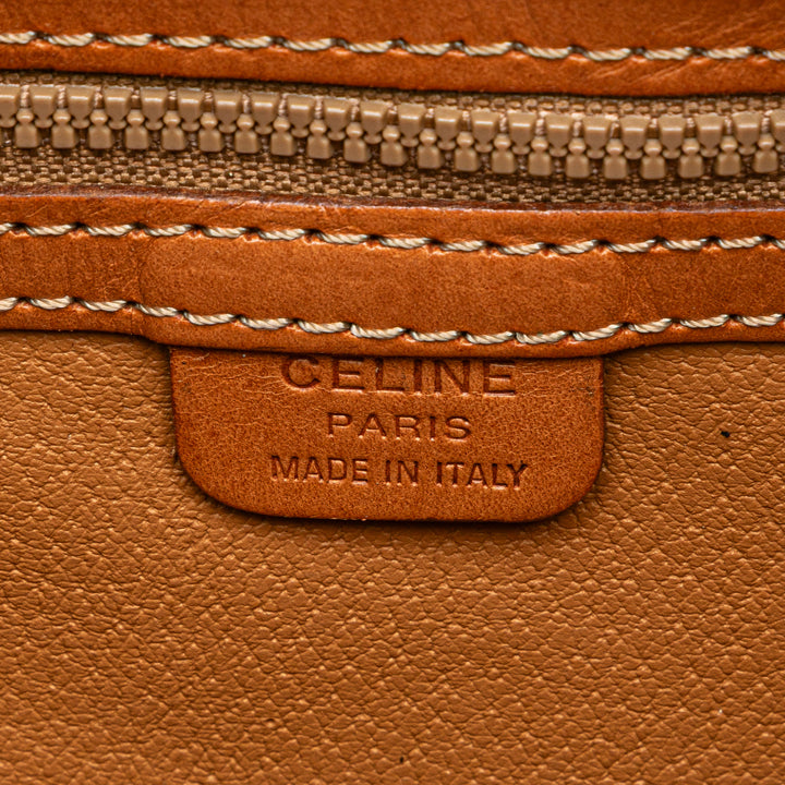Macadam Coated Canvas Handbag Brown - Gaby Paris