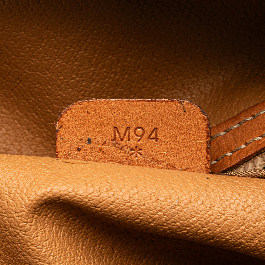 Macadam Coated Canvas Handbag Brown - Gaby Paris
