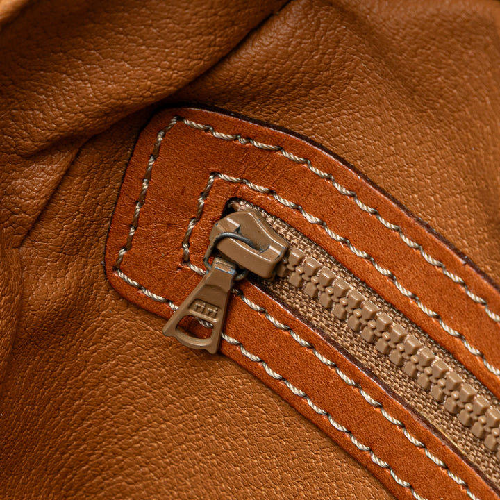 Macadam Coated Canvas Handbag Brown - Gaby Paris
