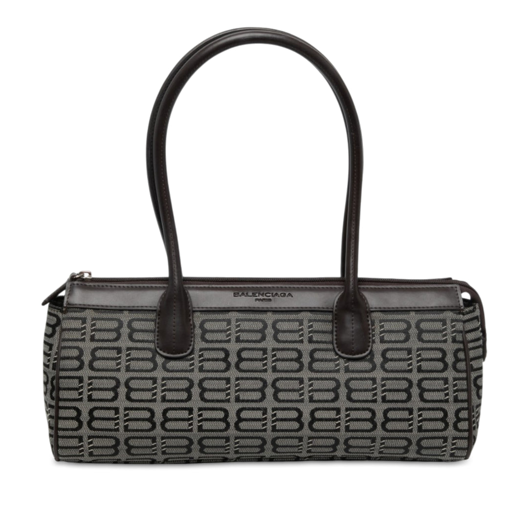 Balenciaga Sac BB Monogram Gris – vue principale – GABY PARIS