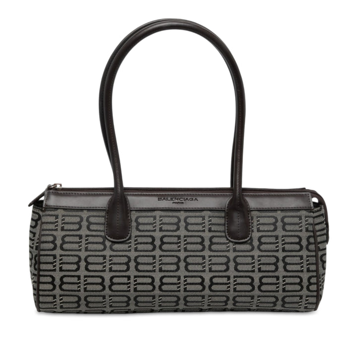 Balenciaga Sac BB Monogram Gris – vue principale – GABY PARIS
