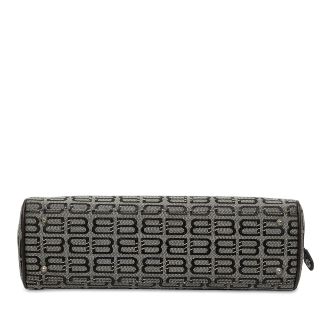 Balenciaga Sac BB Monogram Gris – vue 3 – GABY PARIS