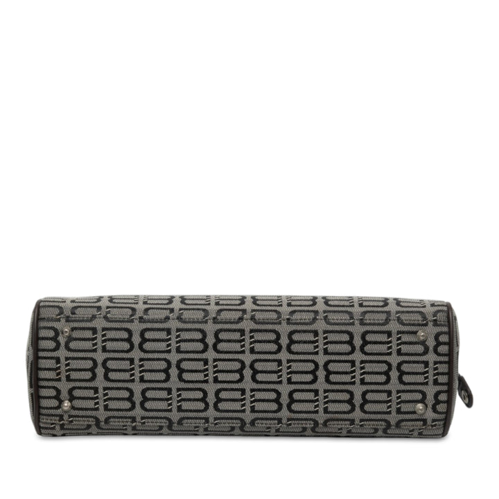 Balenciaga Sac BB Monogram Gris – vue 3 – GABY PARIS