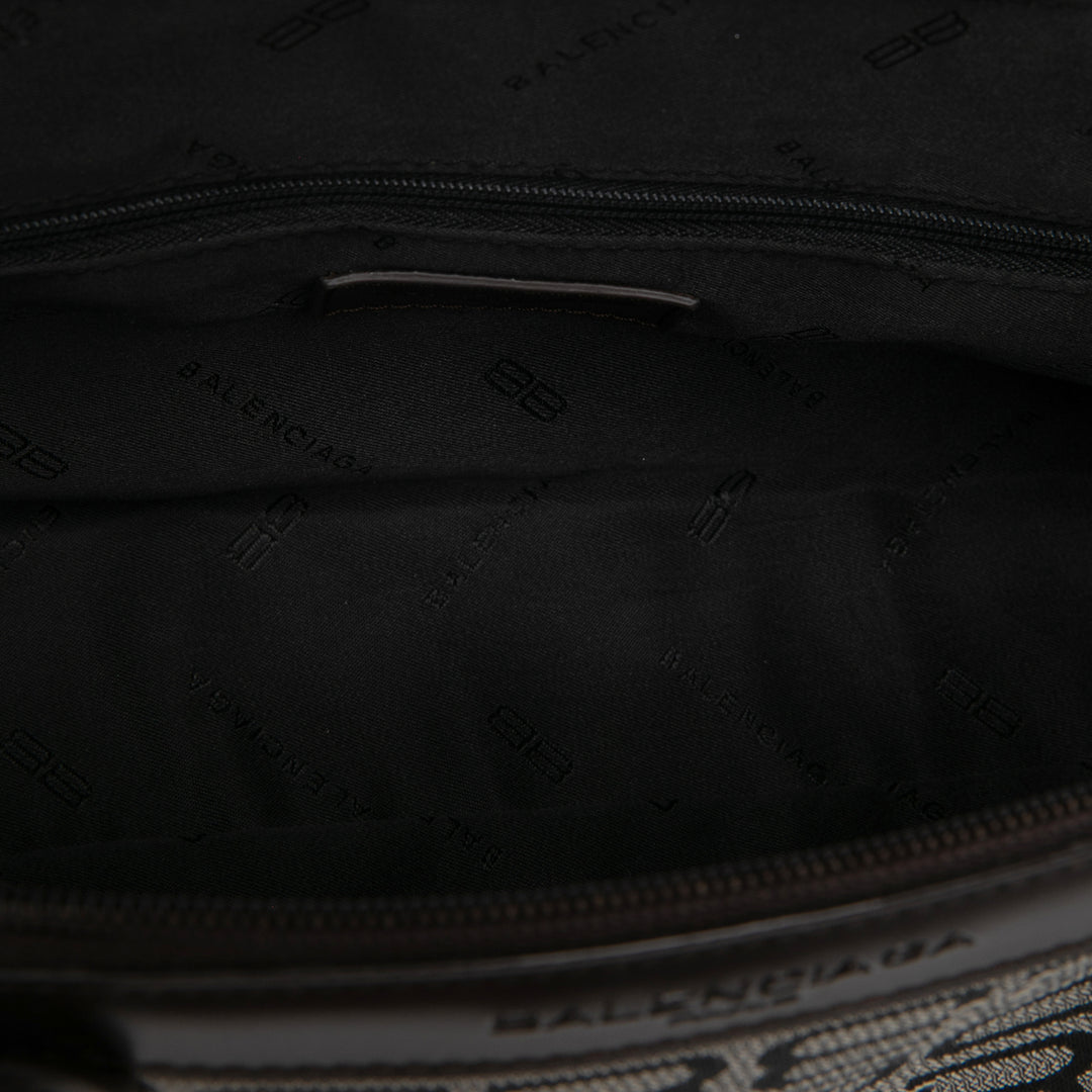 Balenciaga Sac BB Monogram Gris – vue 4 – GABY PARIS