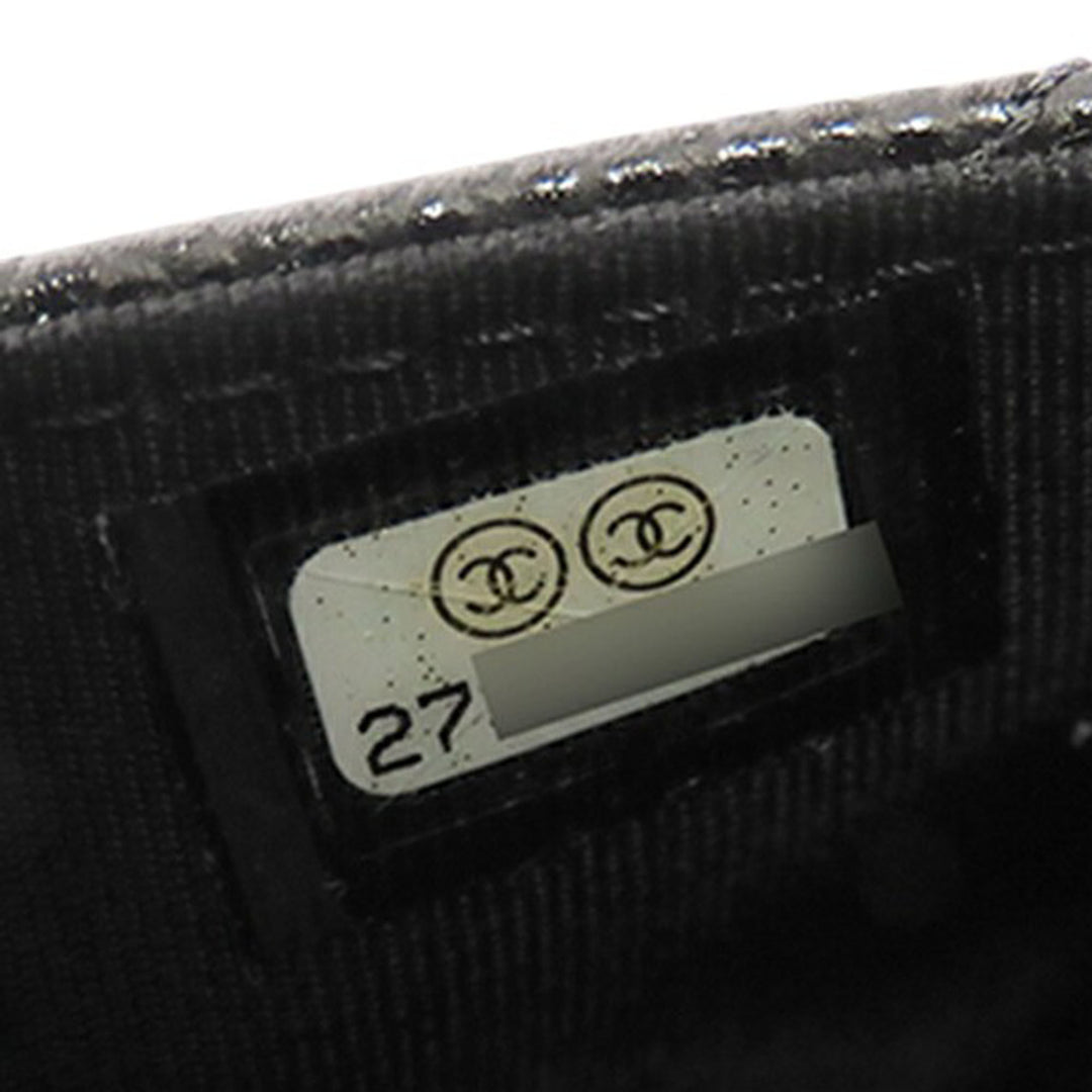 CC Matelassé Wallet on Chain Cuir caviar Noir