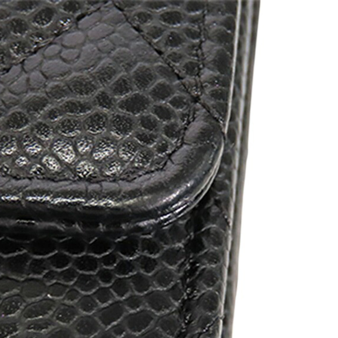 CC Matelassé Wallet on Chain Cuir caviar Noir