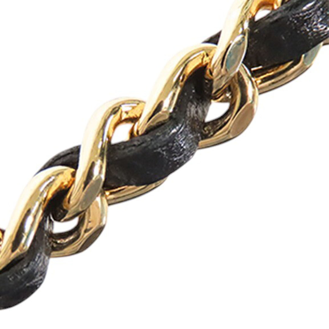 CC Matelassé Wallet on Chain Cuir caviar Noir