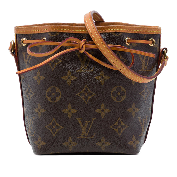 Louis Vuitton Noe Nano Monogram Marron – vue principale – GABY PARIS
