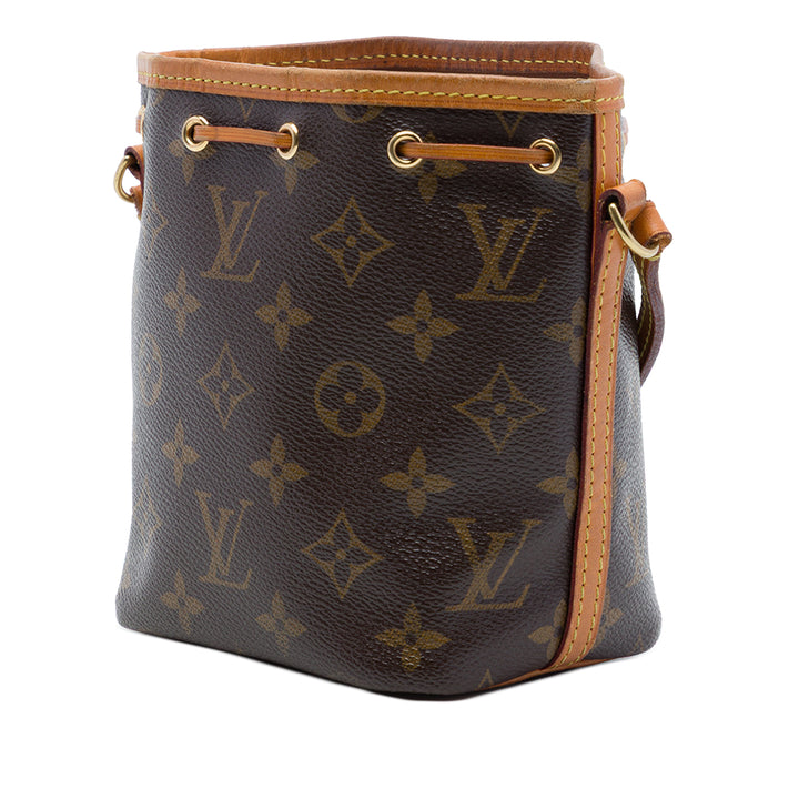 Louis Vuitton Noe Nano Monogram Marron – vue 2 – GABY PARIS