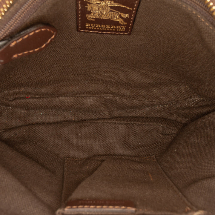 Burberry Haymarket Check Coated Toile Sac porté croisé