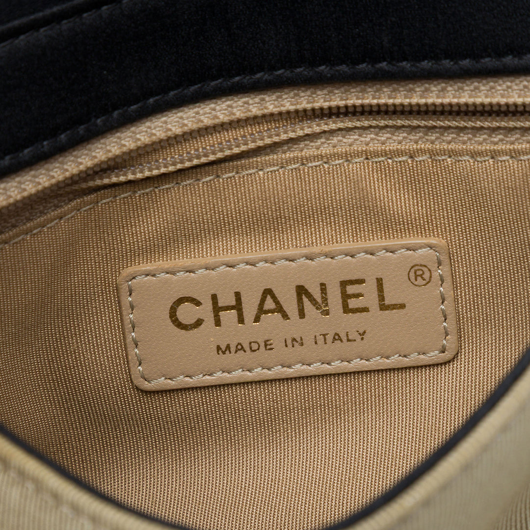 Chanel Small Matelassé Bicolor Grosgrain Mademoiselle Simple rabat