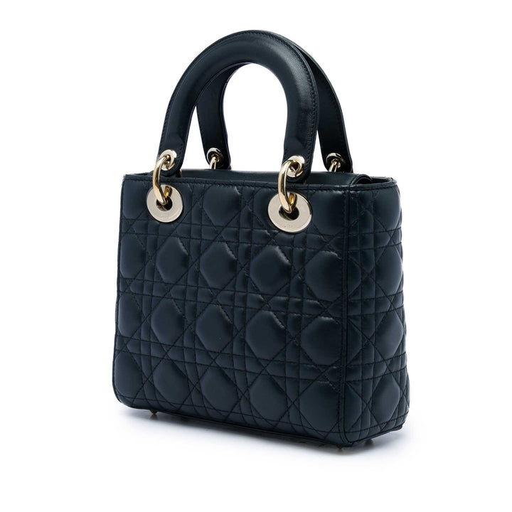 Lady Dior Cannage MyABCDior Petit Cuir d'agneau Noir