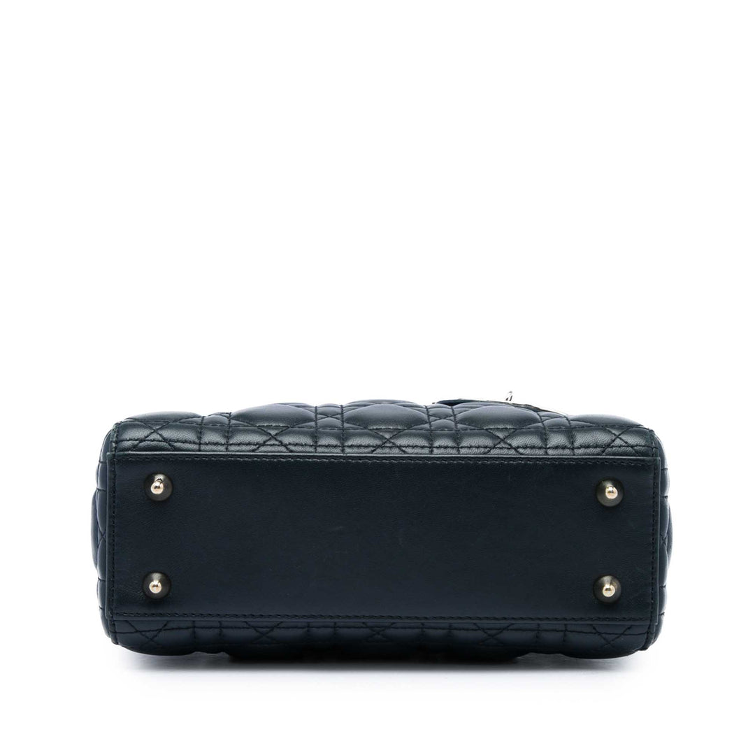 Lady Dior Cannage MyABCDior Petit Cuir d'agneau Noir