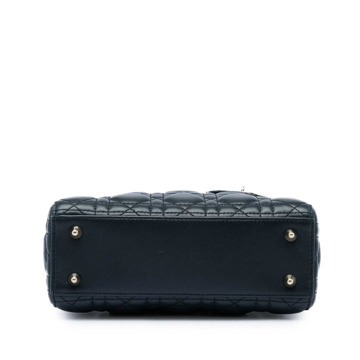 Lady Dior Cannage MyABCDior Petit Cuir d'agneau Noir