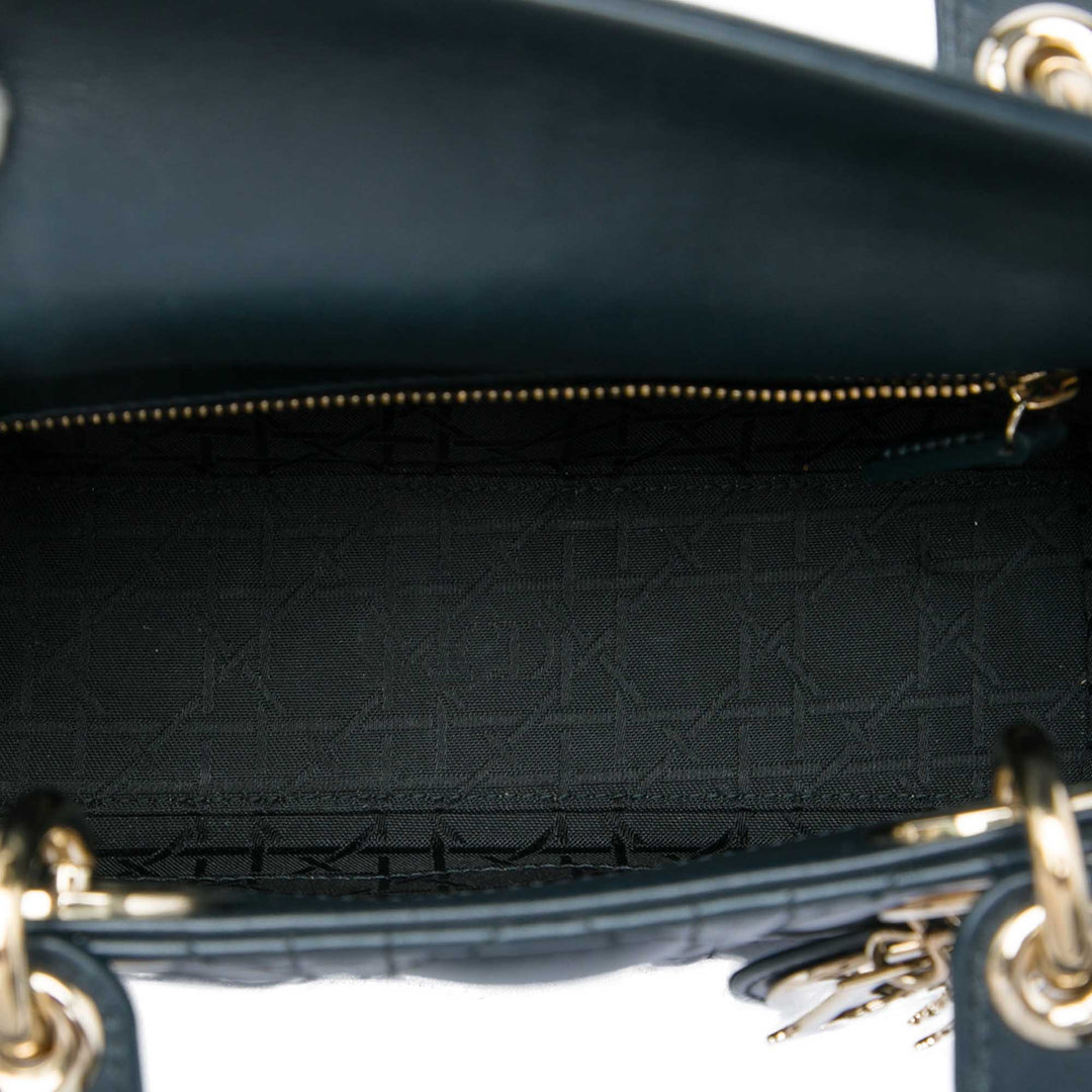 Lady Dior Cannage MyABCDior Petit Cuir d'agneau Noir