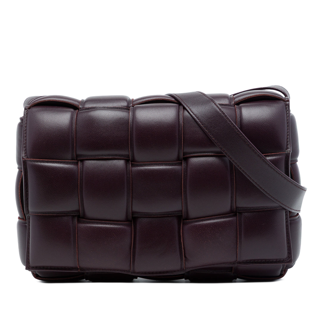 Bottega Veneta Intrecciato Padded Cassette Sac nappa Rouge – vue principale – GABY PARIS