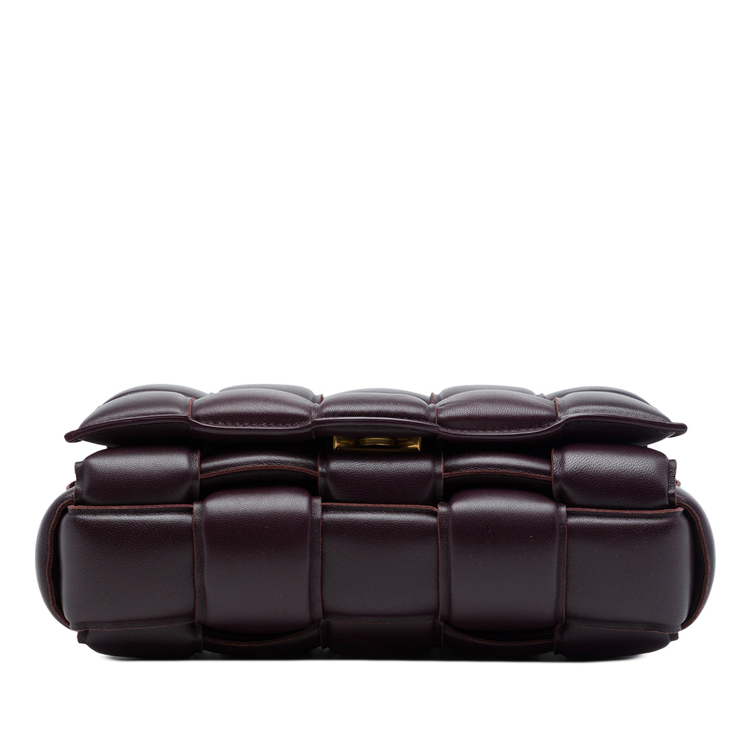 Bottega Veneta Intrecciato Padded Cassette Sac nappa Rouge – vue 3 – GABY PARIS