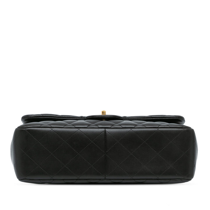 Chanel Jumbo Classic Lambskin Double Flap Black - GABY PARIS