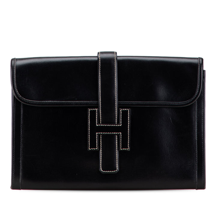 Hermès Box Calf Jige 29 Noir – GABY PARIS Authentique